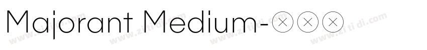 Majorant Medium字体转换